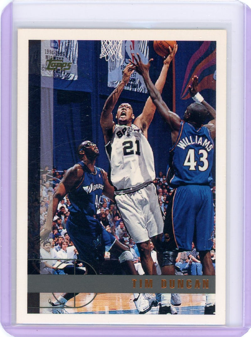 Tim Duncan 1997 Topps rookie card 
