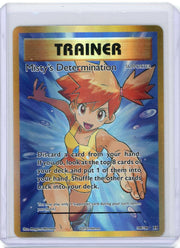 Misty's Determination 2016 Pokémon rare lucky gold holo 108/108