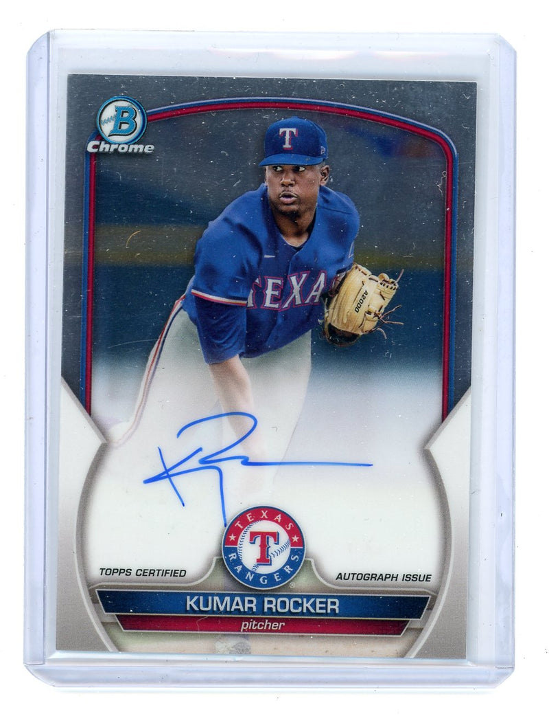 Kumar Rocker 2023 Bowman chrome autograph