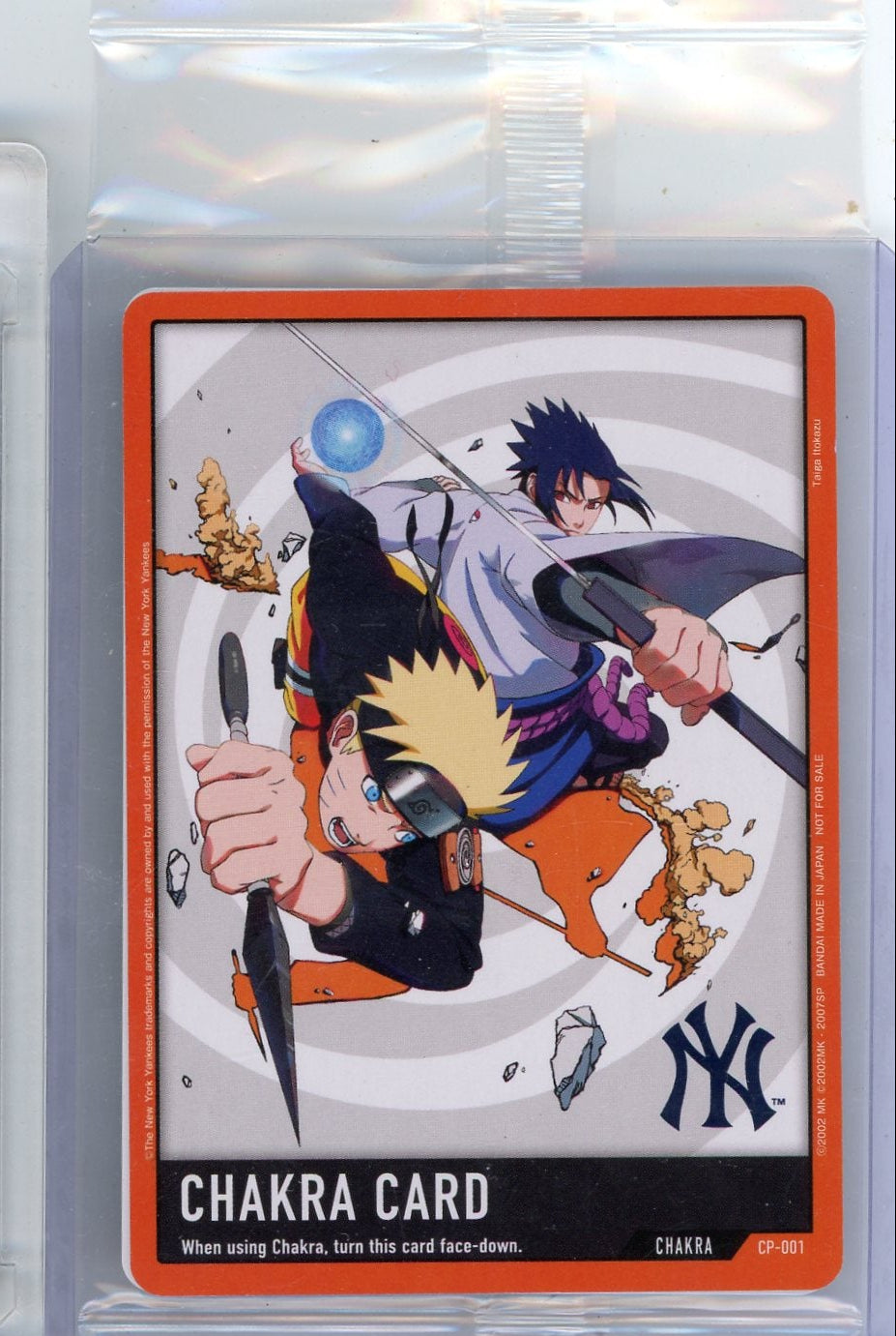 Chakra Card (Naruto X Yankees Promo) #CP-001 sealed