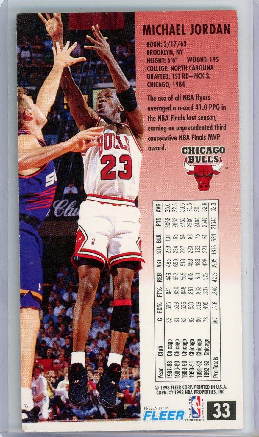 Michael Jordan 1993-94 Fleer NBA Jam Session #33