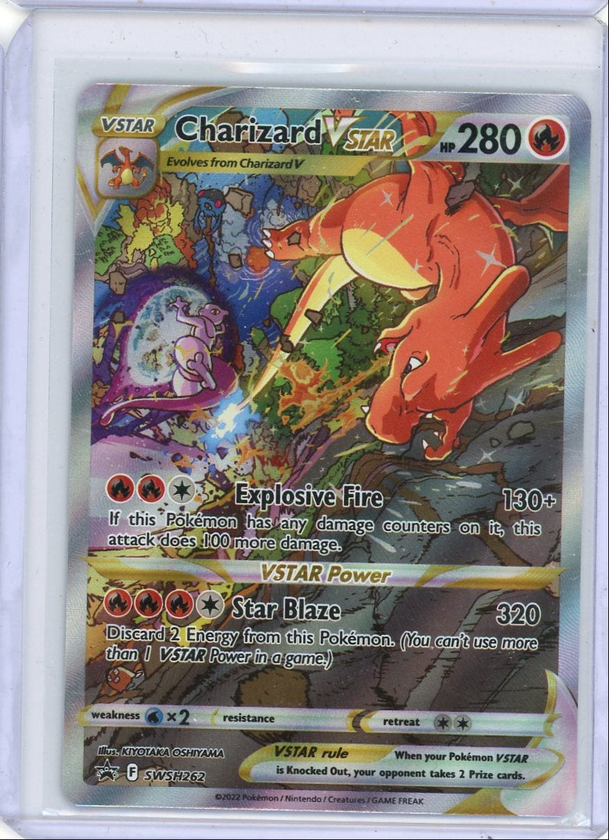 Charizard Vstar Pokémon Black Star Promo #SWSH262