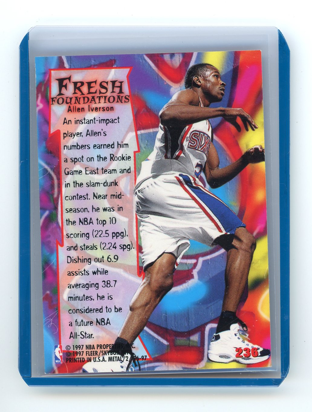 Allen Iverson 1996-97 Metal Fresh Foundations #236
