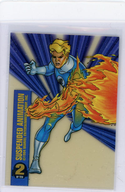 Human Torch 1994 Marvel Universe Suspended Animation acetate limited edition #2
