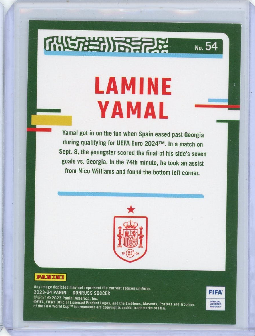 Lamine Yamal 2023-24 Donruss Soccer RC No.54