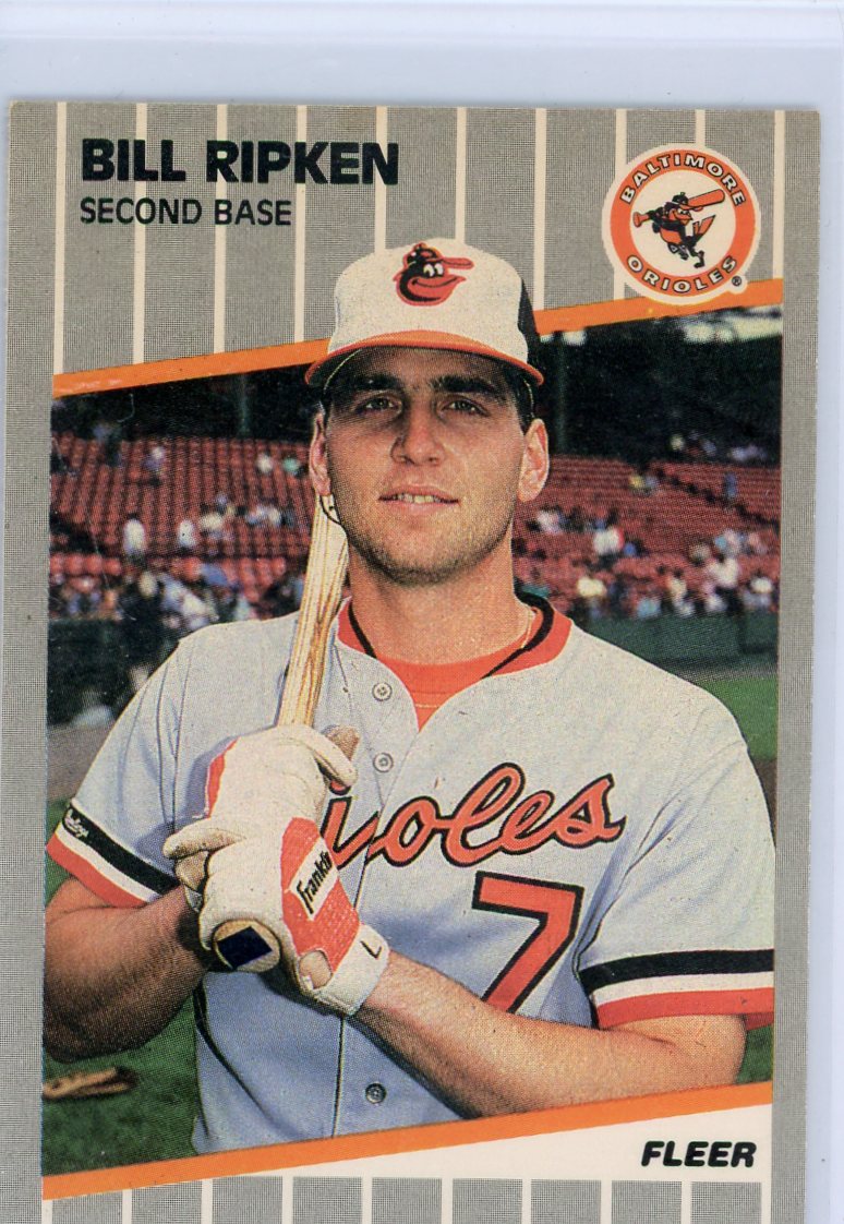 Bill Ripken 1989 Fleer FF error (black box correction) 