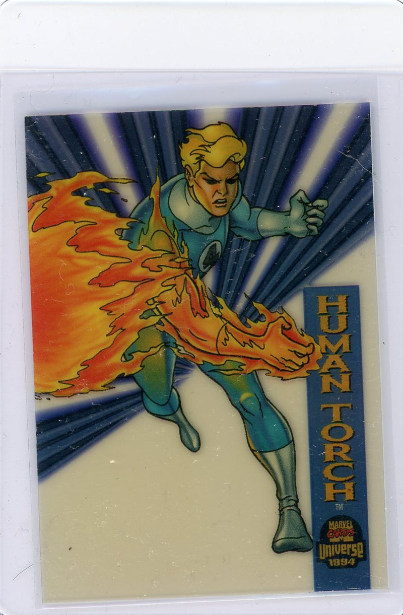 Human Torch 1994 Marvel Universe Suspended Animation acetate limited edition 