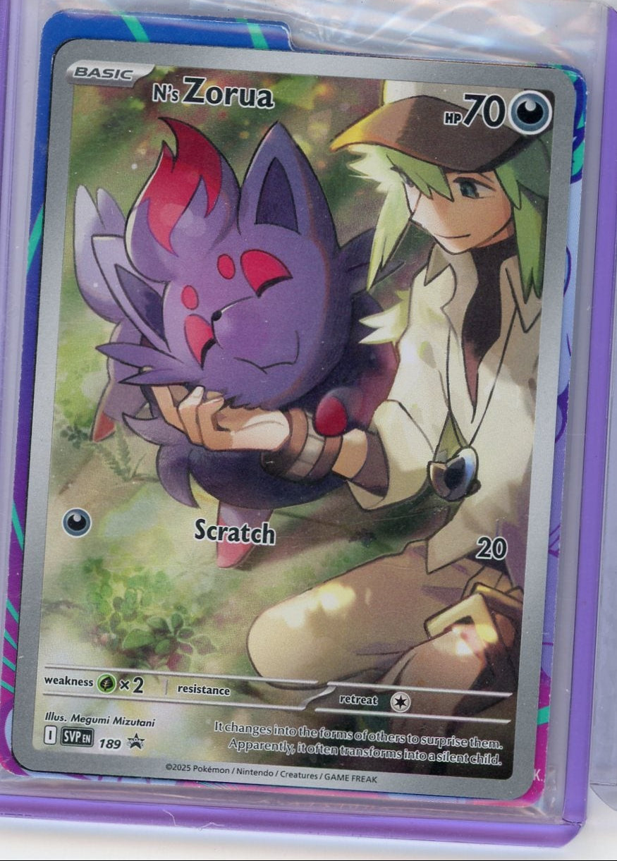 N's Zorua Pokémon Scarlet & Violet Black Star Promo #189 (Sealed)