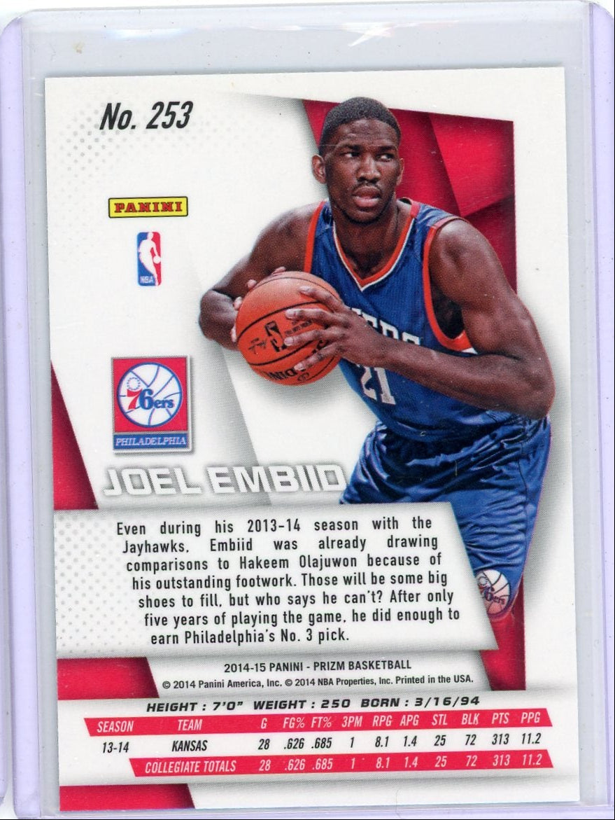 Joel Embiid 2014-15 Panini Prizm RC #253