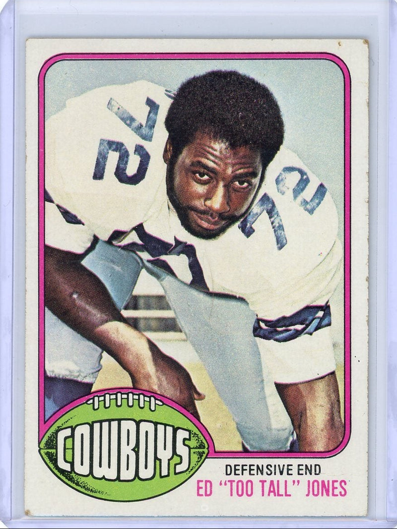 Ed "Too Tall Jones" 1976 Topps rookie card 