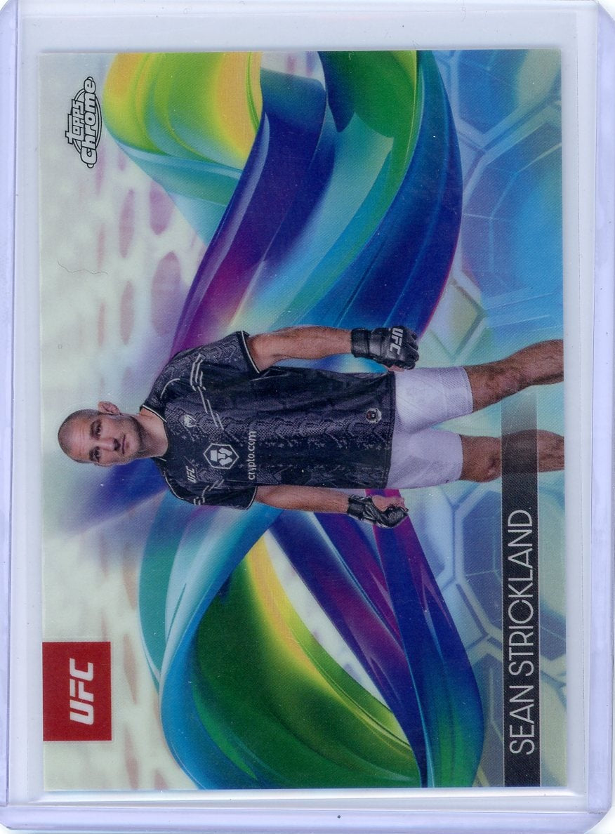 Sean Strickland 2025 Topps Chrome Helix SP