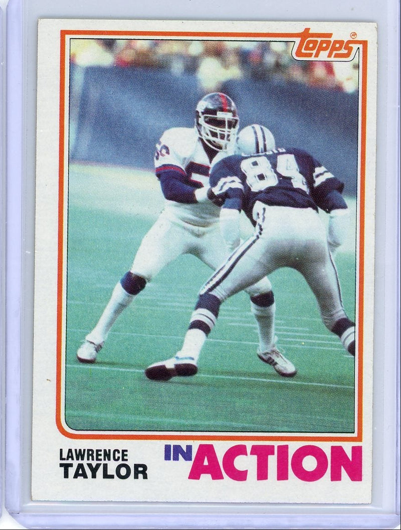 Lawrence Taylor 1982 Topps In Action 