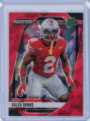 2025 Caleb Downs Prizm Rated Prospect Red Ice #139