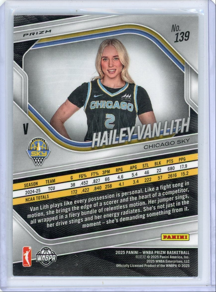 Hailey Van Lith Prizm Cracked Ice #139