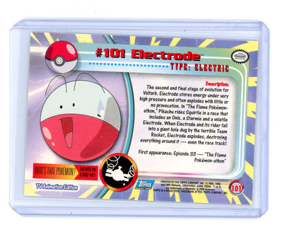 Electrode 2000 Topps Pokémon holo #101