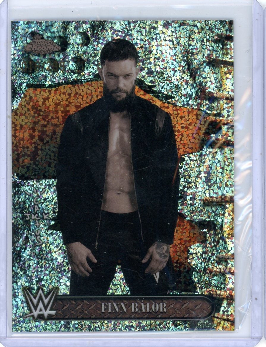 2025 Finn Balor Topps Chrome Cactus Jack Speckle Refractor 016/299