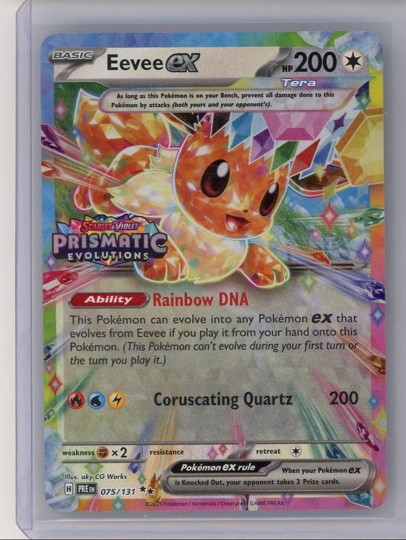 Eevee ex 2025 Pokemon Prismatic Evolutions 