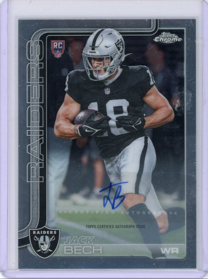 Jack Bech 2025 Topps Chrome Rookie Auto RC