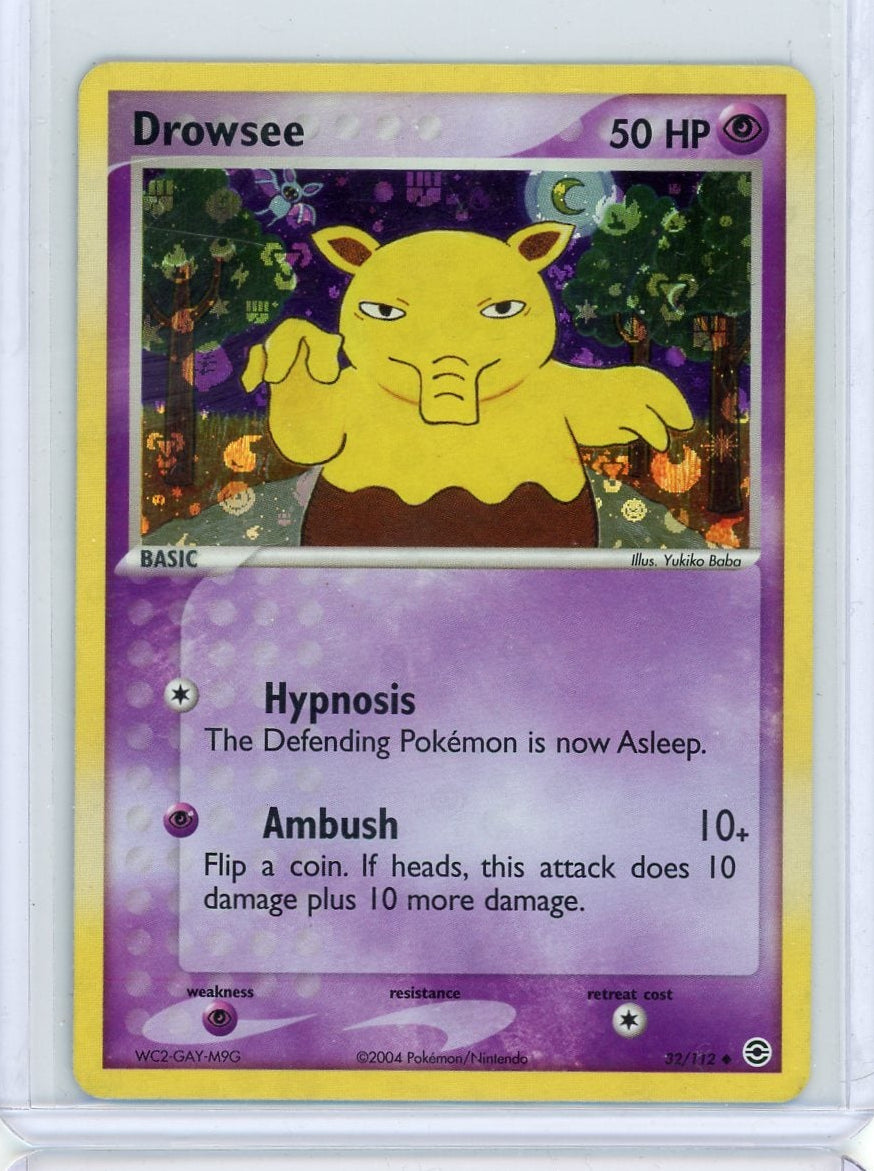 Drowsee Pokémon Fire Red & Leaf Green Reverse Holo #32/112 – Piece Of ...