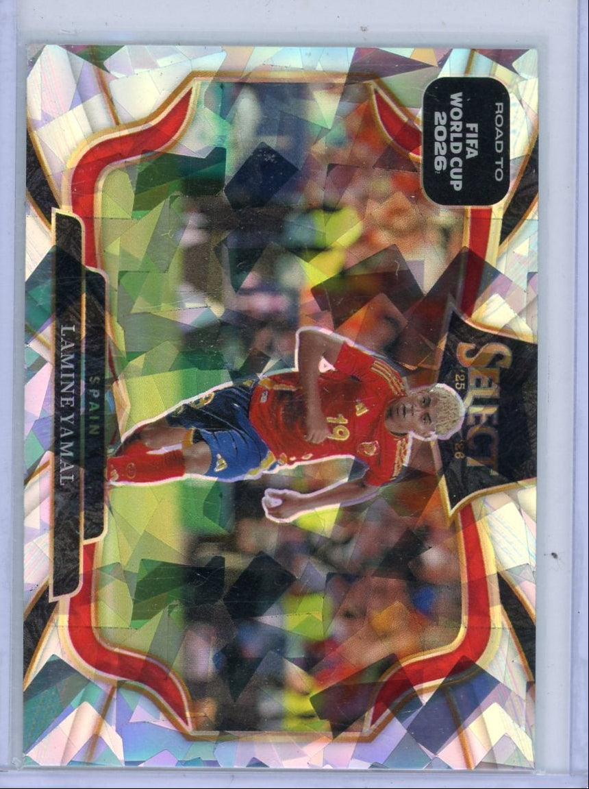 Lamine Yamal 2025-26 Panini Select Road to FIFA World Cup 2026 Field Level Ice Prizm