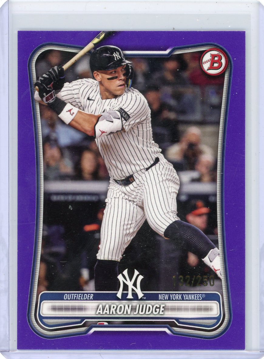 Aaron Judge 2026 Bowman Purple Border #'d 132/250