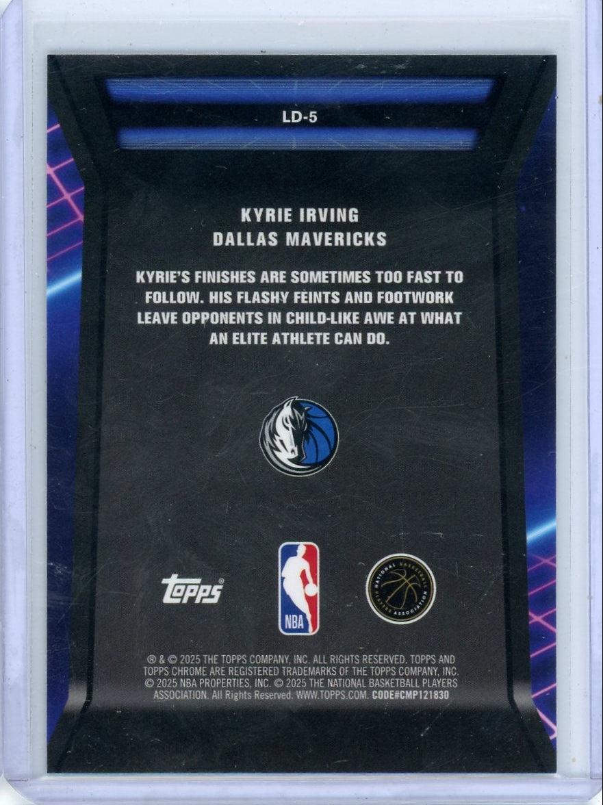 Kyrie Irving 2025-26 Topps Chrome Loading... Blue Refractor #'d 123/150