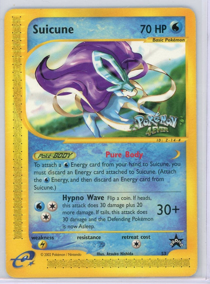 Suicune Pokémon WOTC Promo #53 (MP)