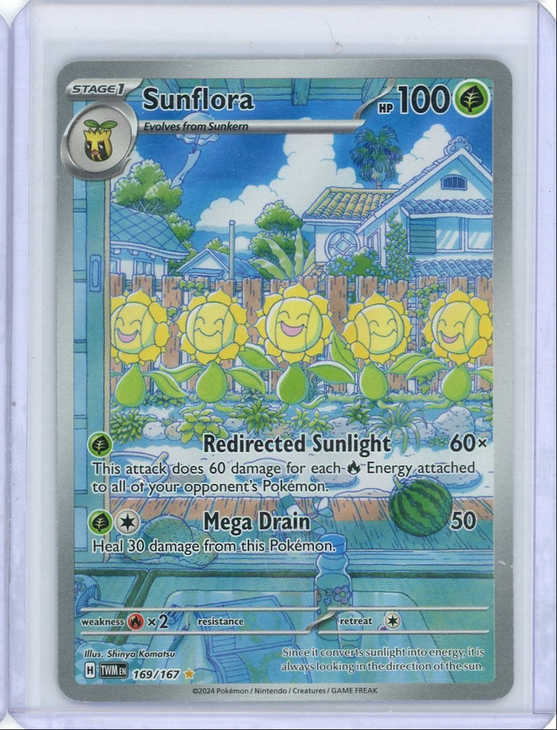 Sunflora 2024 Pokemon Twilight Masquerade Illustration rare 