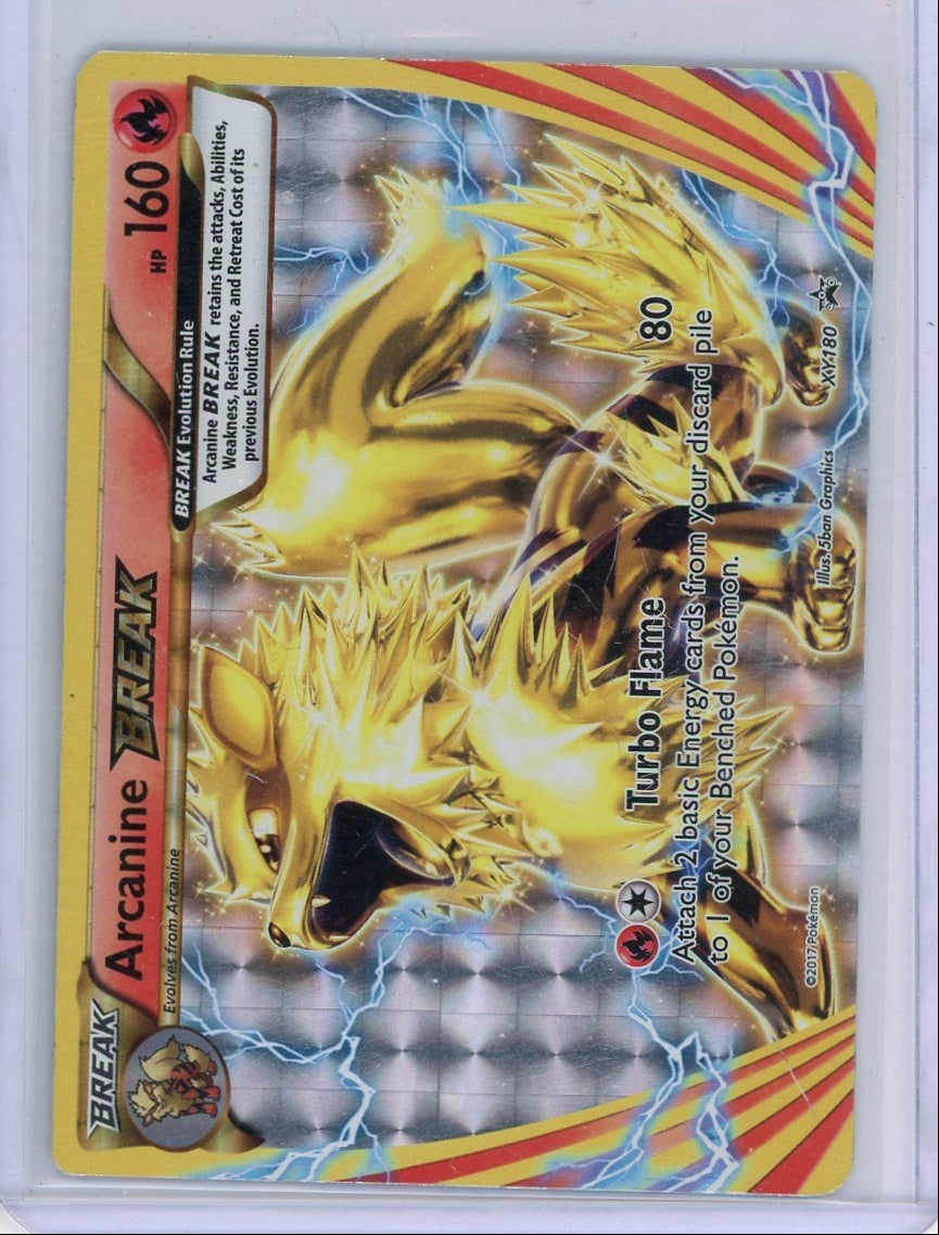 Arcanine Break Pokémon XY Black Star Promo XY-180 DMG
