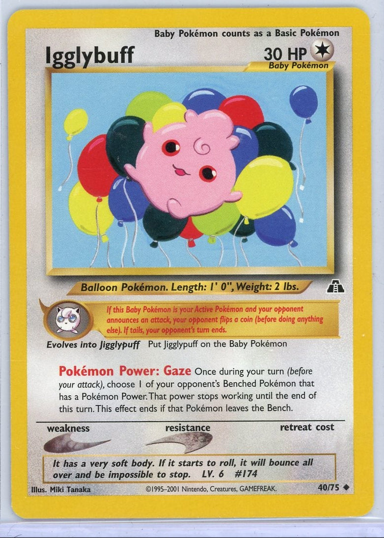 Igglybuff Pokemon Neo Discovery #40/75