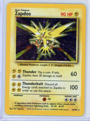 Zapdos Pokémon Base Set Holo #16/102