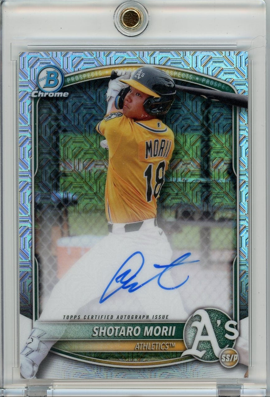 Shotaro Morii 2025 Bowman Chrome Mojo Refractor Auto