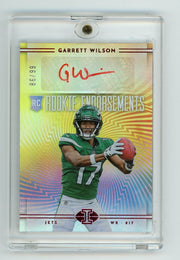 Garrett Wilson 2022 Panini Illusions Rookie Endorsements Red auto #'d 86/99