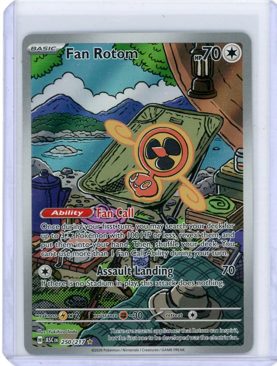 Fan Rotom Pokémon Ascended Heroes Illustration Rare #250/217
