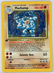 Machamp 1999 Pokemon 1st Edition holo #8/102 LP