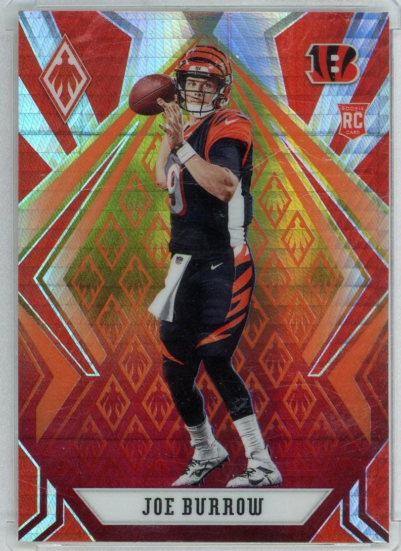 Joe Burrow 2020 Panini Phoenix Fanatics Fire Burst RC