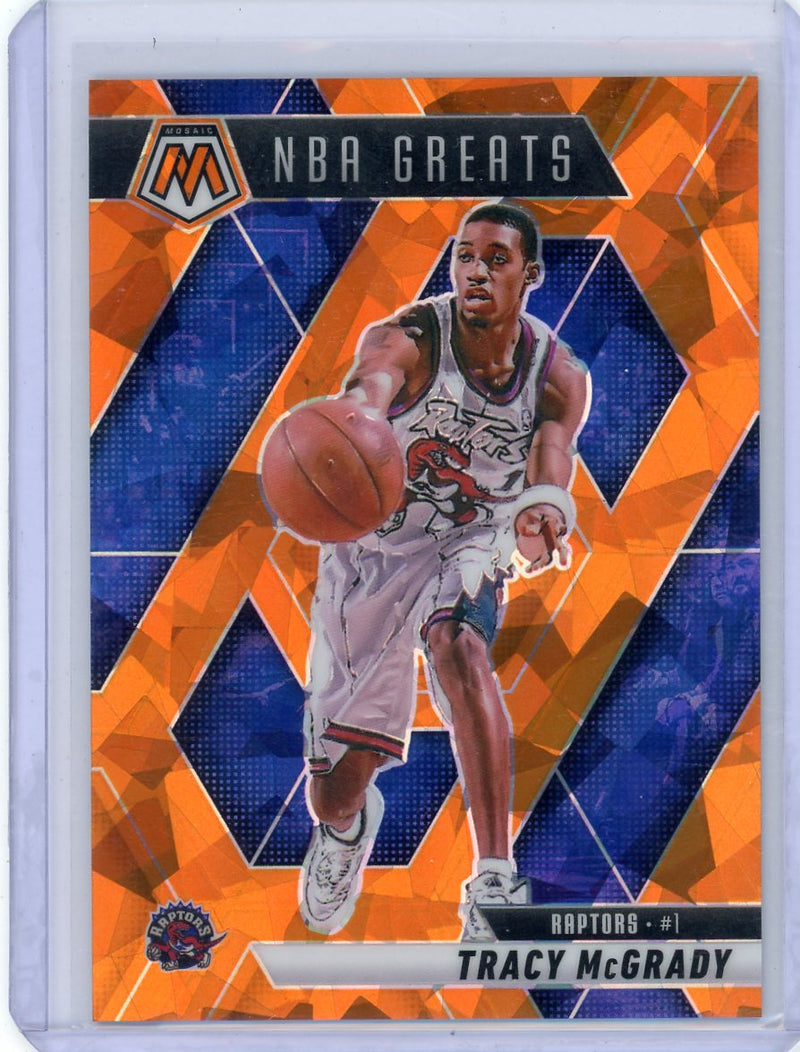 Tracy McGrady 2024-25 Panini Mosaic NBA Greats orange ice prizm 