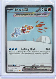 Eiscue ex 2023 Pokemon Obsidian Flames Special Illustration Rare holo #222/197
