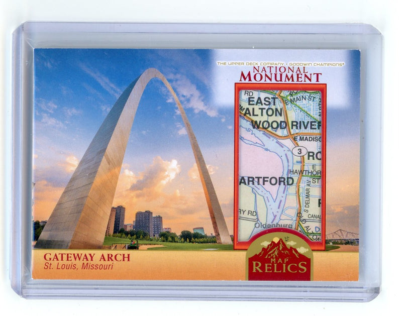 Gateway Arch National Monument 2023 Upper Deck Goodwin Champions Map Relics 