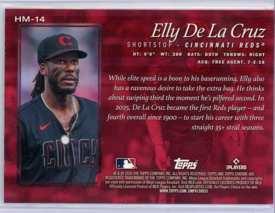 2026 Topps Chrome Elly De La Cruz Hobby Masters SSP #HM-14