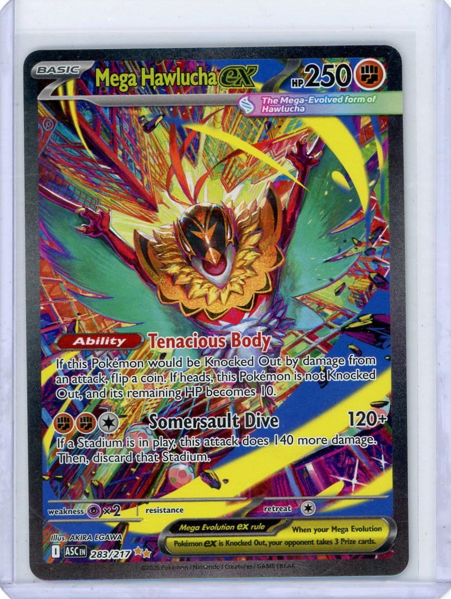 Mega Hawlucha ex Pokémon Ascended Heroes Special Illustration Rare #283/217