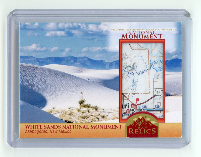 White Sands National Monument 2023 Upper Deck Goodwin Champions Map Relics 