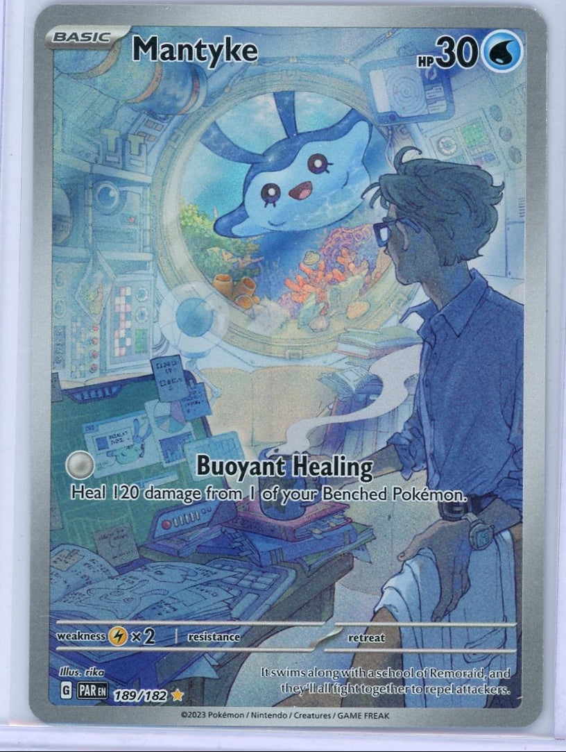 Mantyke Pokémon Paradox Rift Illustration Rare #189/182
