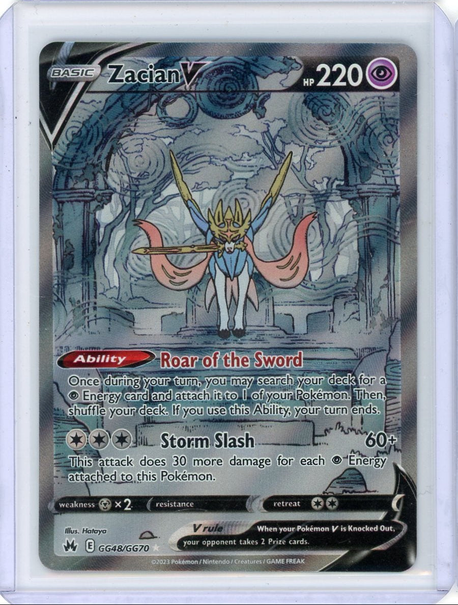 Zacian V Pokémon Crown Zenith Galarian Gallery #GG48/GG70