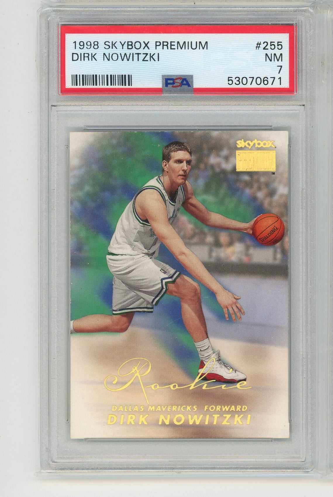 Dirk Nowitzki 1998 Skybox Premium PSA 7