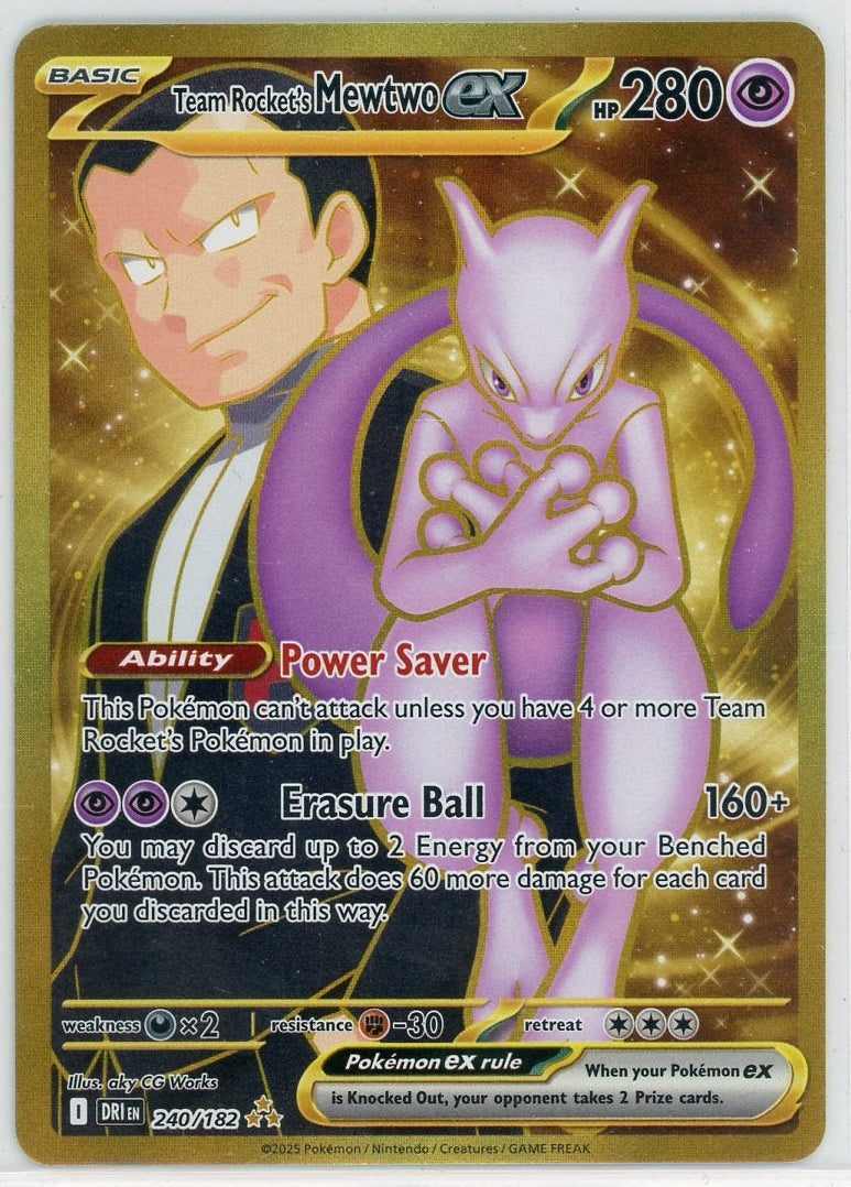 Mewtwo ex 2025 Pokemon Destined Rivals Ultra rare #240/182