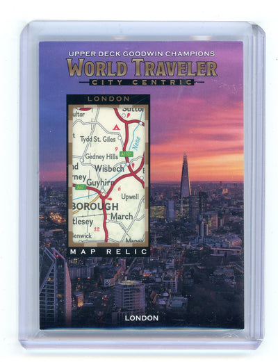 London World Traveler 2023 Upper Deck Goodwin Champions City Centric Map Relics #WTC-20