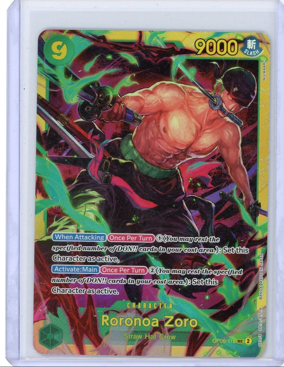 Roronoa Zoro OP06-118 One Piece Wings of the Captain