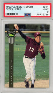 Derek Jeter 1992 Classic 4 Sport PSA 9