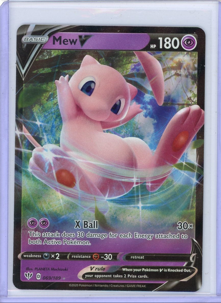 Mew V Pokémon Darkness Ablaze Ultra Rare #069/189
